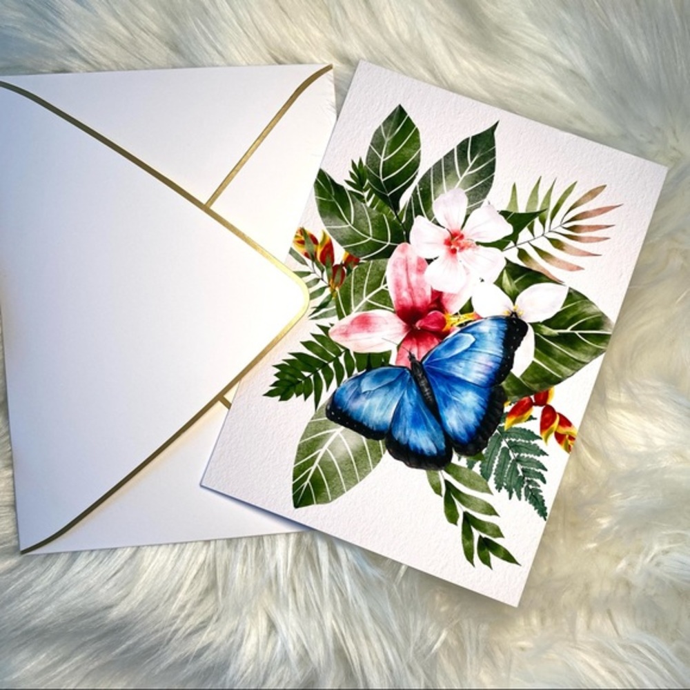 Set of Five “Amazonia Series” Elegant Greeting Cards & Luxury Envelopes - Picture 6 of 15